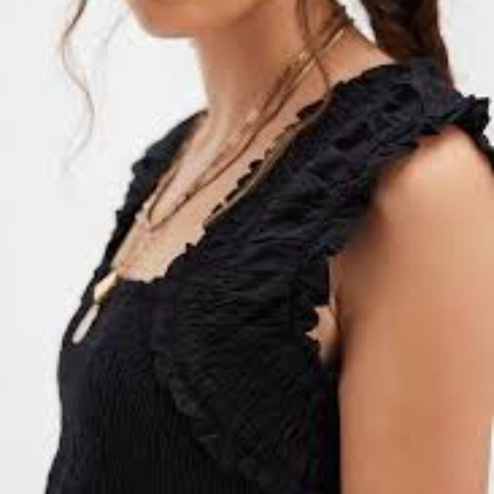Free People Ari Smocked Top NWT * - Picture 2 of 5